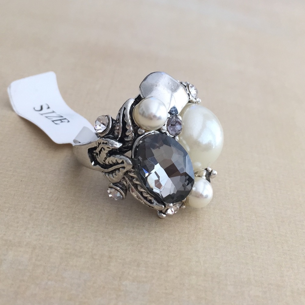 Big & Bold Multi-stone Cocktail Ring Size 7